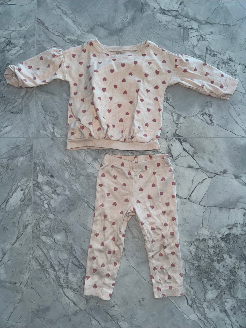 Carters heart matching set